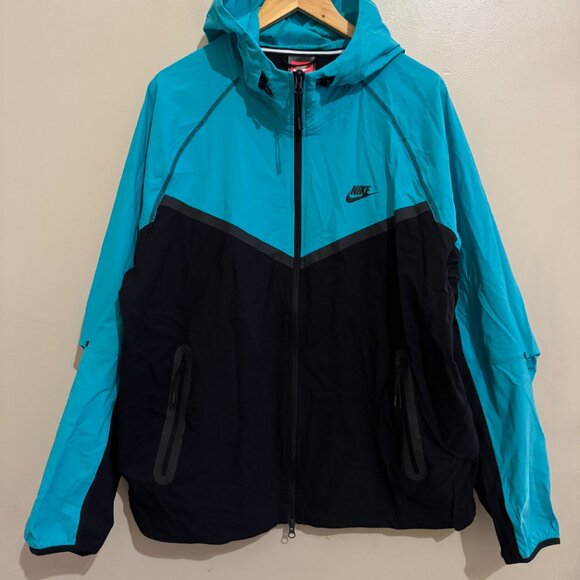Nike Tech Woven Windrunner Jacket Dusty Cactus/Black Men’s L HM7151-345 NEW - Picture 2 of 9